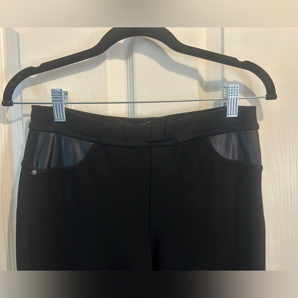 🖤”DKNY Jeans” Women’s Black Pullon Leggings w/ Front & Back Pockets Size S - Picture 3 of 12